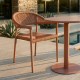 SILLA TERRACOTA ALUMINIO-RATTÁN PE 56 X 58 X 76 CM