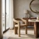 Silla Brazos Beige 60 x 76.5 x 53.5 cm