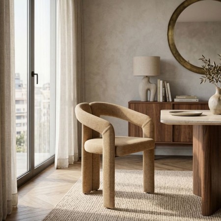 Silla Brazos Beige 60 x 76.5 x 53.5 cm