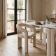 Silla Brazos Crema 60 x 76.5 x 53.5 cm