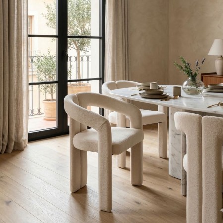 Silla Brazos Crema 60 x 76.5 x 53.5 cm