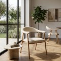 Silla Brazos Crema 57 x 76 x 54 cm