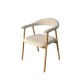 SILLA BRAZOS CREMA TEJIDO-METAL CONTRACT 57 X 54 X 76 CM