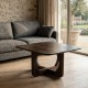 MESA CENTRO MIEL MADERA DE MANGO 80 X 80 X 45 CM