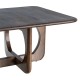MESA CENTRO MIEL MADERA DE MANGO 80 X 80 X 45 CM