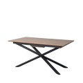 Mesa Extensible Marrón - Negro 160 x 76 x 90 cm