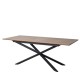 Mesa Extensible Marrón - Negro 160 x 76 x 90 cm