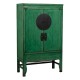 Armário Verde Vintage Pino Reciclado 108x175 cm
