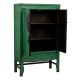Grüner Vintage Schrank Recyceltes Kiefernholz 108x175