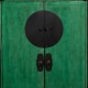 Armário Verde Vintage Pino Reciclado 108x175 cm