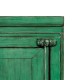 Grüner Vintage Schrank Recyceltes Kiefernholz 108x175