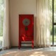 Roter Orientalischer Schrank Recyceltes Kiefernholz 83x195 cm
