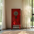 Armário Vermelho Oriental - Madeira Pino Reciclada 83,5 x 195 x 45 cm