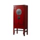 Roter Orientalischer Schrank Recyceltes Kiefernholz 83x195 cm
