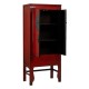 Armário Vermelho Oriental Madeira Pino Reciclada 83x195 cm