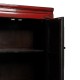 Armoire Rouge Orientale Bois Pin Recyclé 83x195 cm