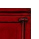 Armoire Rouge Orientale Bois Pin Recyclé 83x195 cm