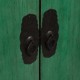 Armoire Bois Recyclé Vert Vintage Artisanale 83,5x195 cm