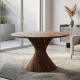 Runder Esstisch aus Akazienholz 130 cm - fanmuebles