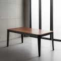 Esstisch Geometrisches Design Mangoholz und Sheesham Braun-Schwarz 180 x 76 x 90 cm