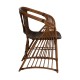 Rattansessel Natur Boho Chic Stil 57x59x84 cm