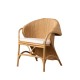 Rattansessel Natur Boho Chic Stil 65x63x78 cm