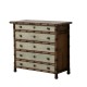 Commode Coloniale Bois de Mindi 4 Tiroirs 95x85 cm
