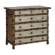 Cómoda Colonial Madera Mindi 4 Cajones 95x85 cm