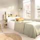 Cabezal cama 90 Tori Blanco Roble Claro 105,2 x 71 x 19,2 cm