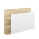 Kopfteil Bett Tori Weiß Eiche Hell