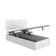 Cabeceira + Mesa + Sommier Flow Branco