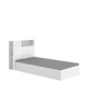 Tête de lit + Sommier coffre Ten Blanc