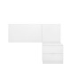 Tête de lit + Chevet Flow Blanc