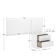 Tête de lit + Chevet Flow Blanc