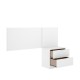 Tête de lit + Chevet Flow Blanc