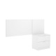 Tête de lit + Chevet Flow Blanc