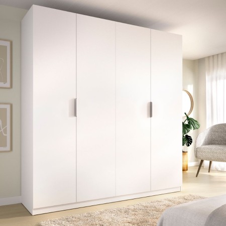 Schrank 4 Drehtüren Emax Weiß - fanmuebles