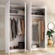 Armario 4 Puertas Batientes Emax Blanco - fanmuebles