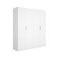 Armoire 4 portes battantes Emax Blanche - fanmuebles