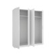 Armoire 4 portes battantes Emax Blanche - fanmuebles