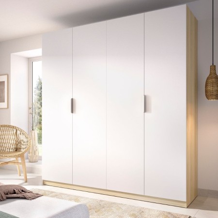 Armadio 2 Ante Scorrevoli Bianco 180 cm - fanmuebles