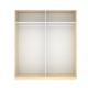 Armoire 2 Portes Coulissantes Blanche 180 cm - fanmuebles