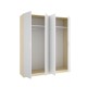 Armoire 2 Portes Coulissantes Blanche 180 cm - fanmuebles
