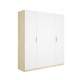Roupeiro 2 Portas de Correr Branco 180 cm - fanmuebles