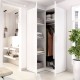Armadio Angolare K88543 Bianco 96,9 x 203,5 cm - fanmuebles