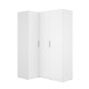 Armario de Rincón 3 Puertas Emax Blanco - fanmuebles