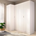 Roupeiro de canto 4 portas ESSEN - Branco 173,5 x 184 x 90,5 cm
