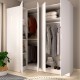 Armadio Angolare ESSEN Bianco 4 Ante - fanmuebles
