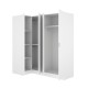 Armadio Angolare ESSEN Bianco 4 Ante - fanmuebles