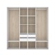 Cabina Armadio Suit Bianco Naturale Reversibile 196x205x45 cm